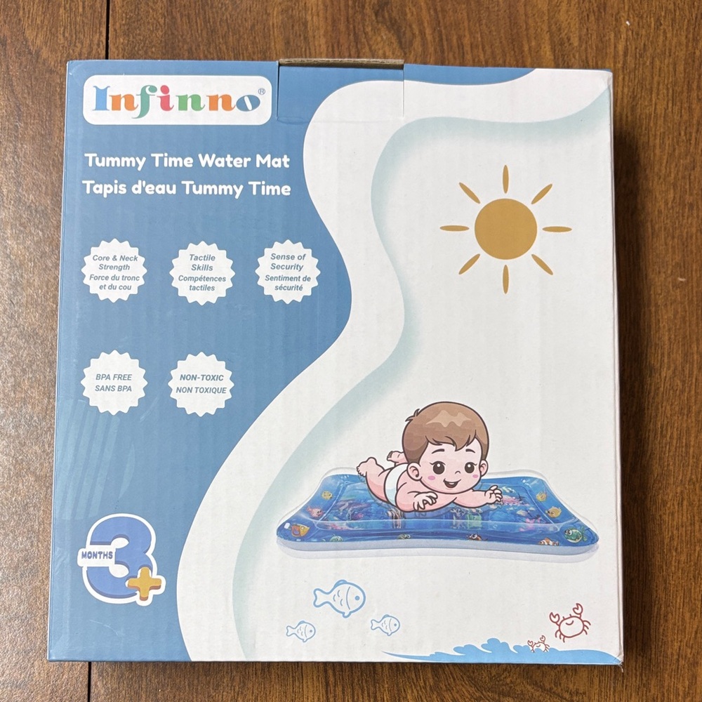 Infantino Colorful Tummy Time Water Mat Never used